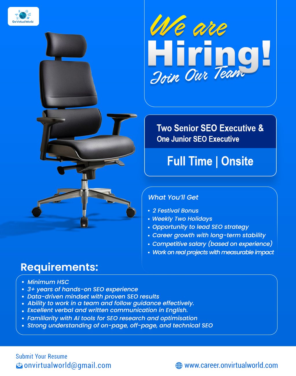 SEO Hiring Poster